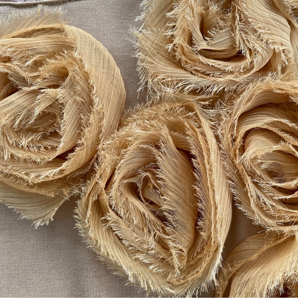 VINTAGE RETRO 70s ESLEY 3-D ROSE APPLIQUE SHEATH MINI DRESS!! - Picture 4 of 9